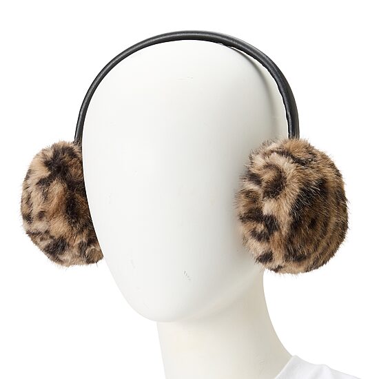 Collection Xiix Jingle Ball Bow Faux Fur Womens Ear Muffs