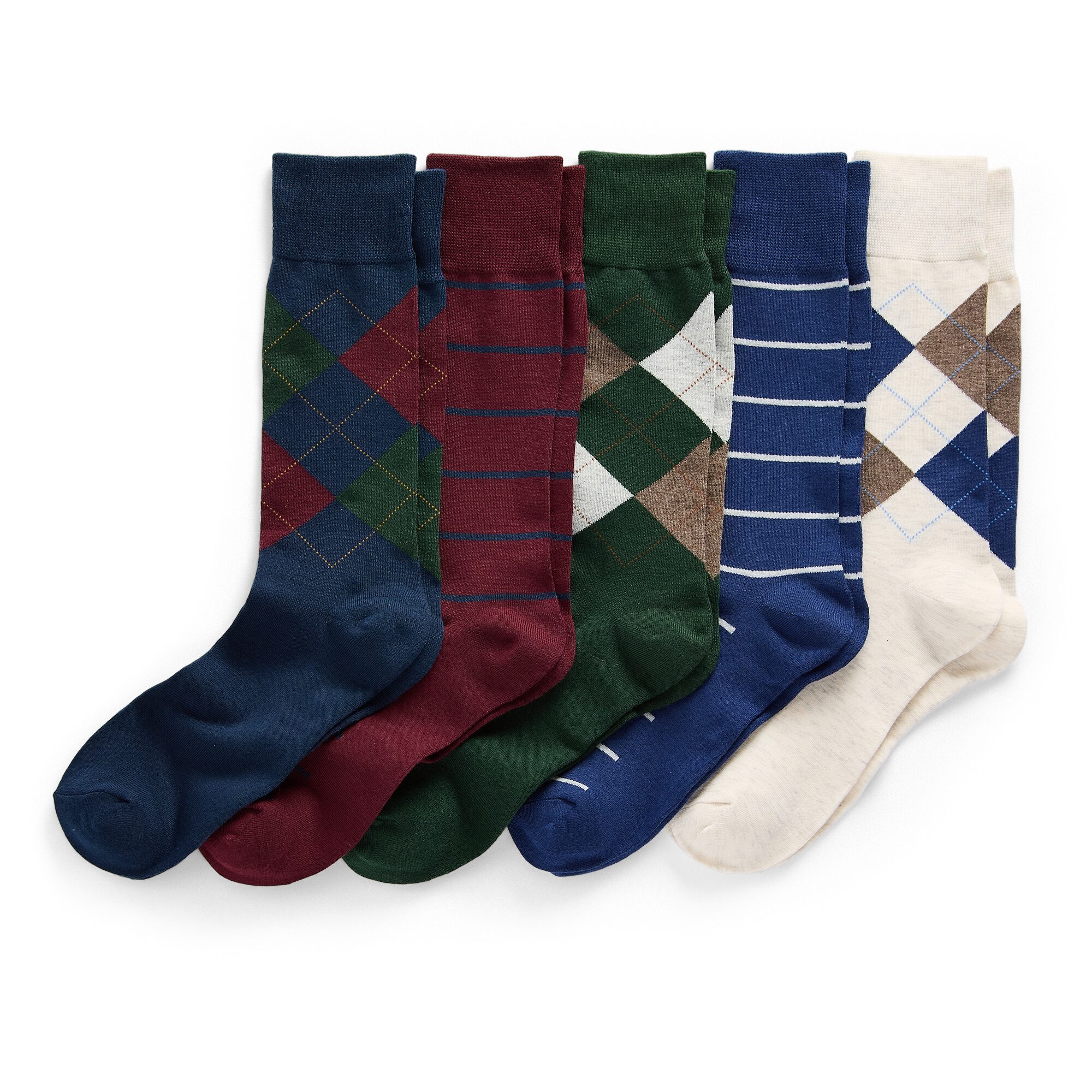 Stafford Mens 5-pc. Crew Socks