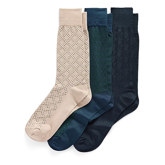 Stafford Mens 3-pc. Crew Socks