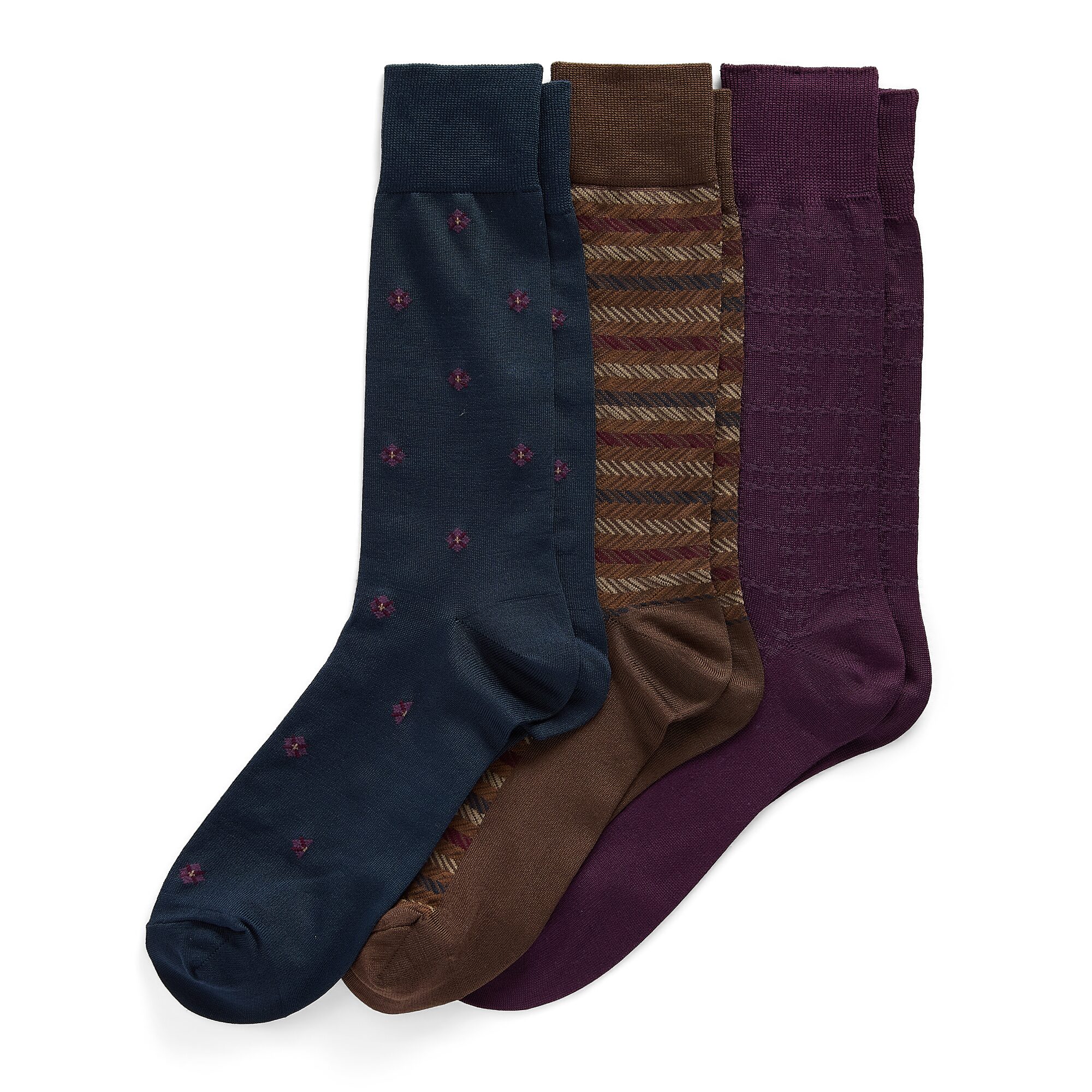 Stafford Mens 3-pc. Crew Socks