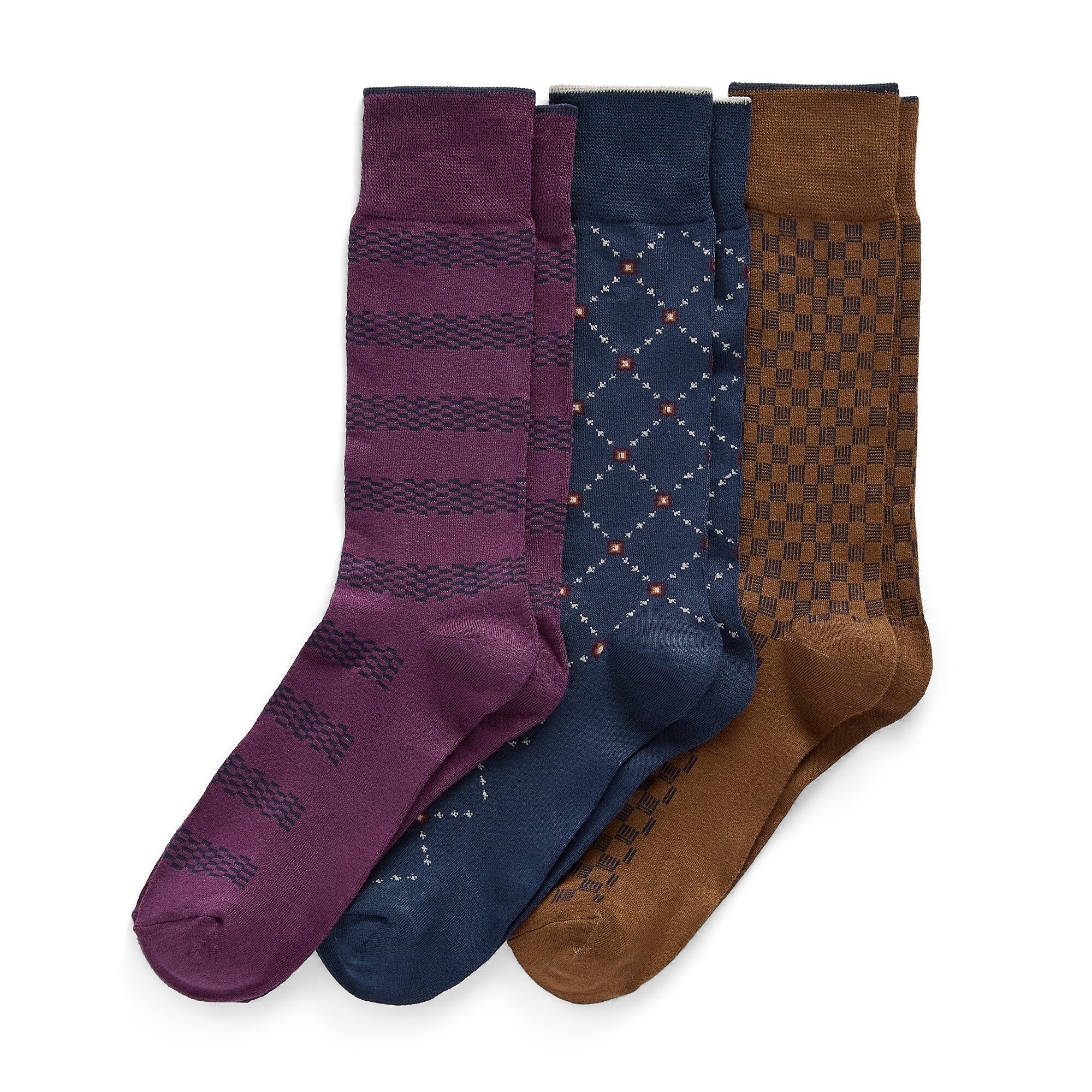 Stafford Mens 3-pc. Crew Socks