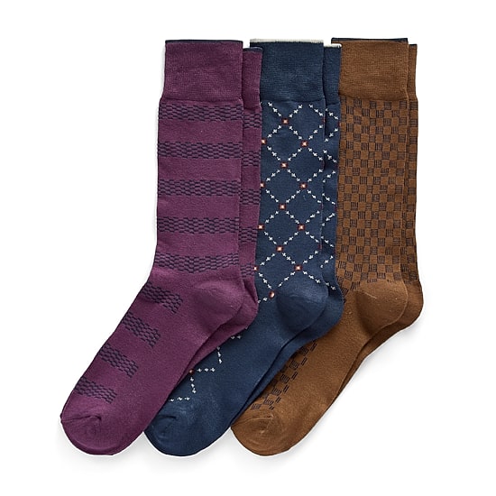 Stafford Mens 3-pc. Crew Socks