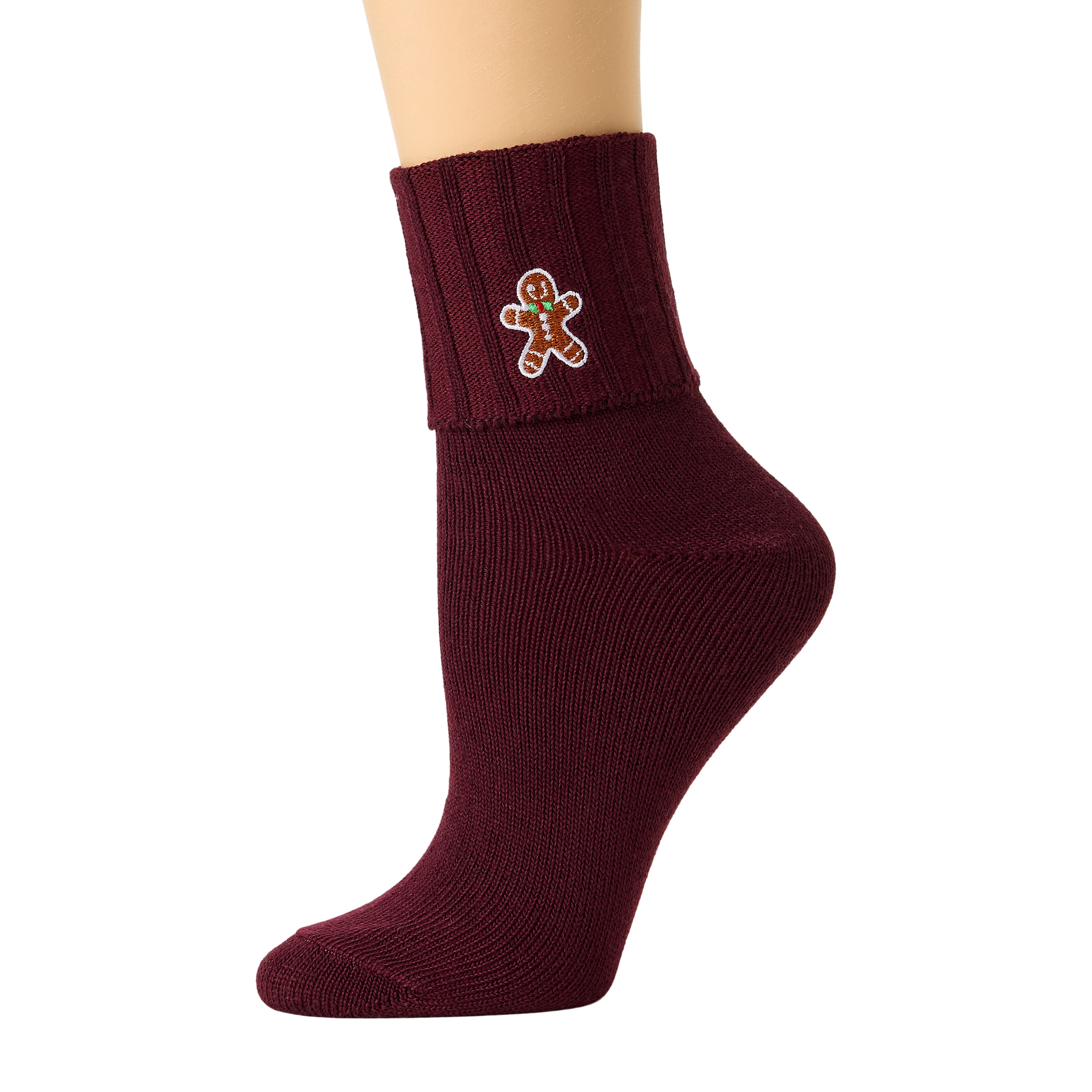 Mixit Holiday Socks Womens 1 Pair Turncuff