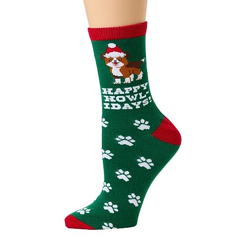 Mixit Holiday Socks Womens 1 Pair Crew Socks In Multi