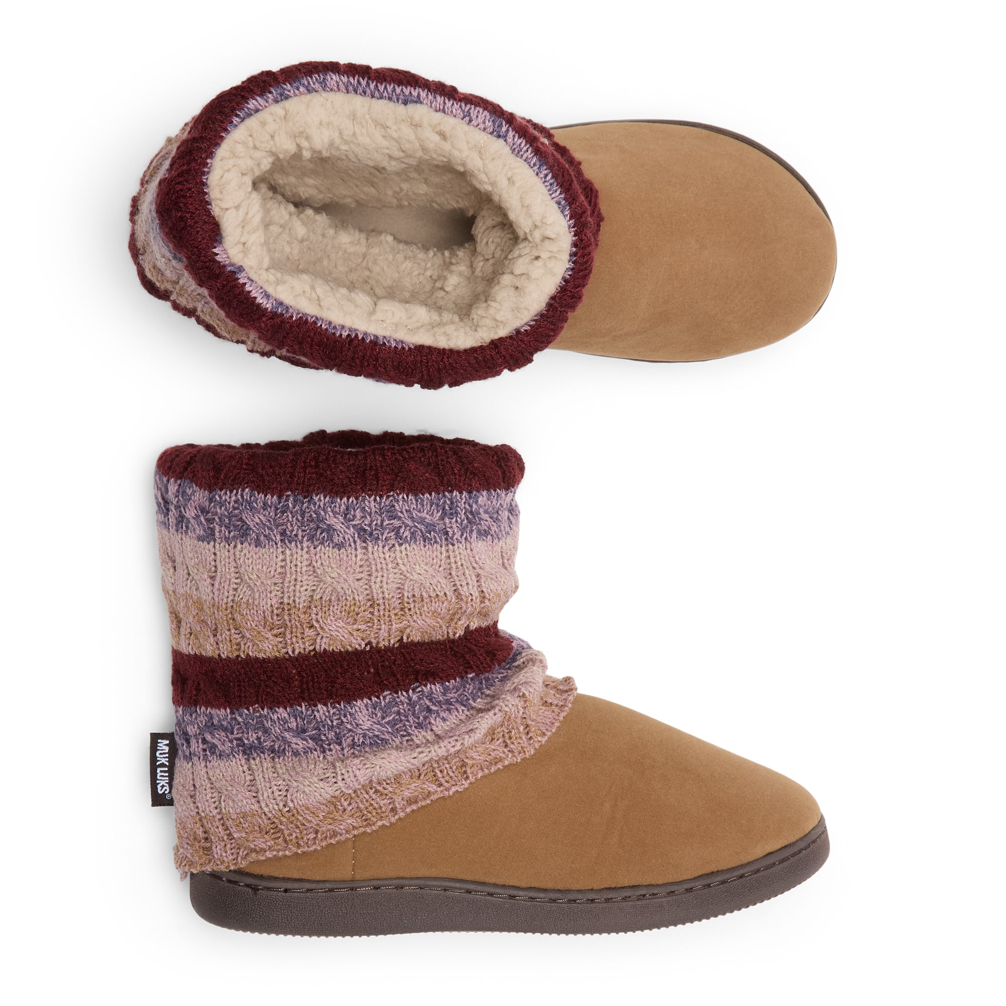Muk Luks Womens Bootie Slippers