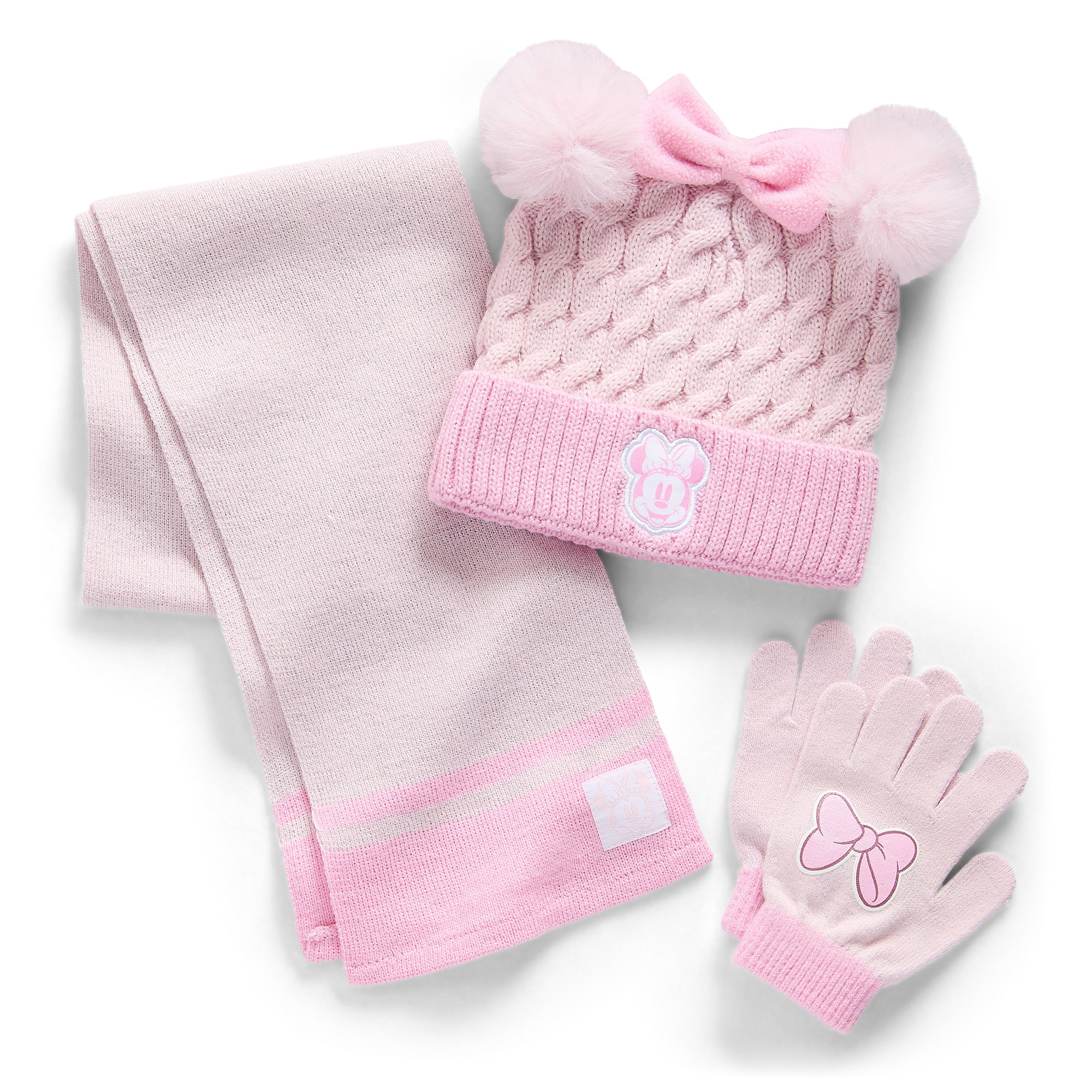 Disney Collection Big Kid Girls 3-pc. Minnie Mouse Cold Weather Set