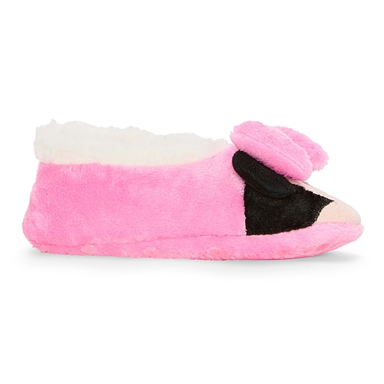 Disney Collection Girls Minnie Mouse Slip-On Slippers