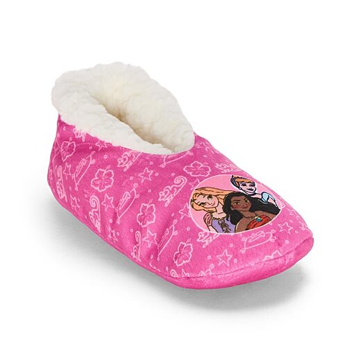Disney Kids' Collection Girls Princess Slip-on Slippers In Pink