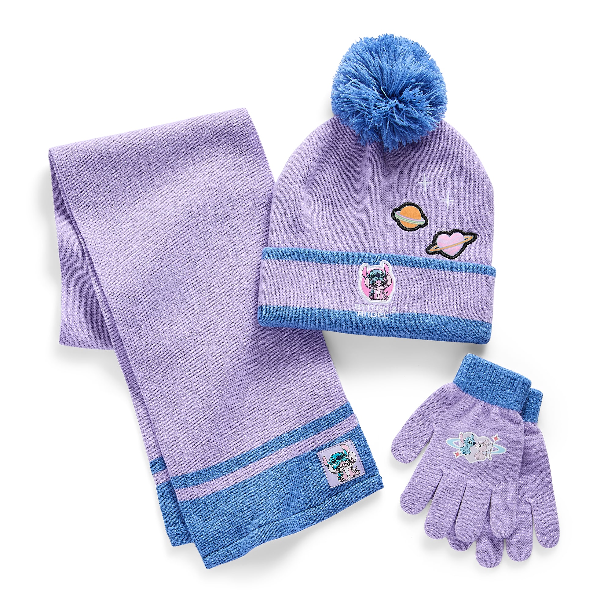 Disney Collection Big Kid Girls 3-pc. Lilo & Stitch Cold Weather Set