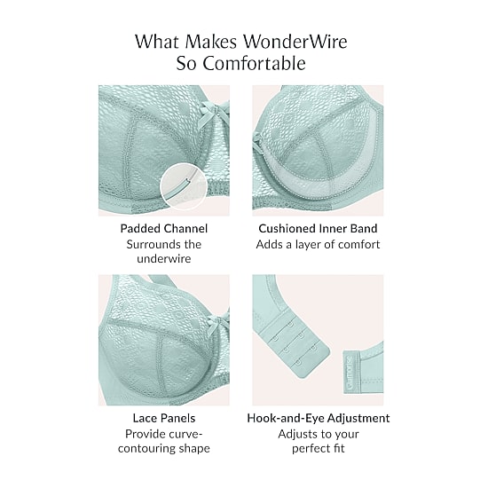 Glamorise Lace Comfort WonderWire® Underwire Bra-9855