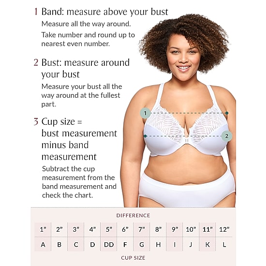 Glamorise MagicLift® Natural Shape Front-Closure Wirefree Bra-1210