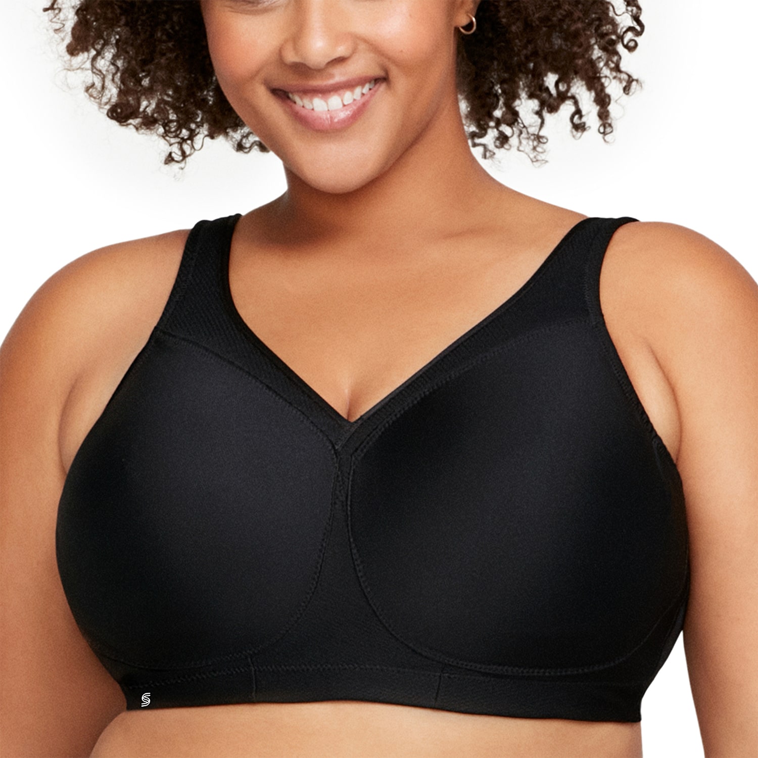 Glamorise Womens Seamless High Support Sports Wireless Bra 1006