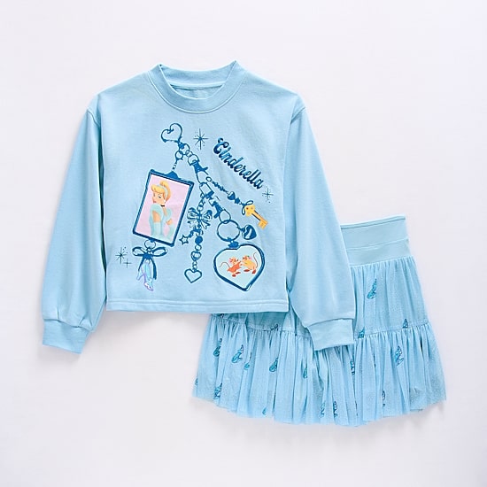 Disney Collection Little & Big Kid Girls 2-pc. Cinderella Skort Set