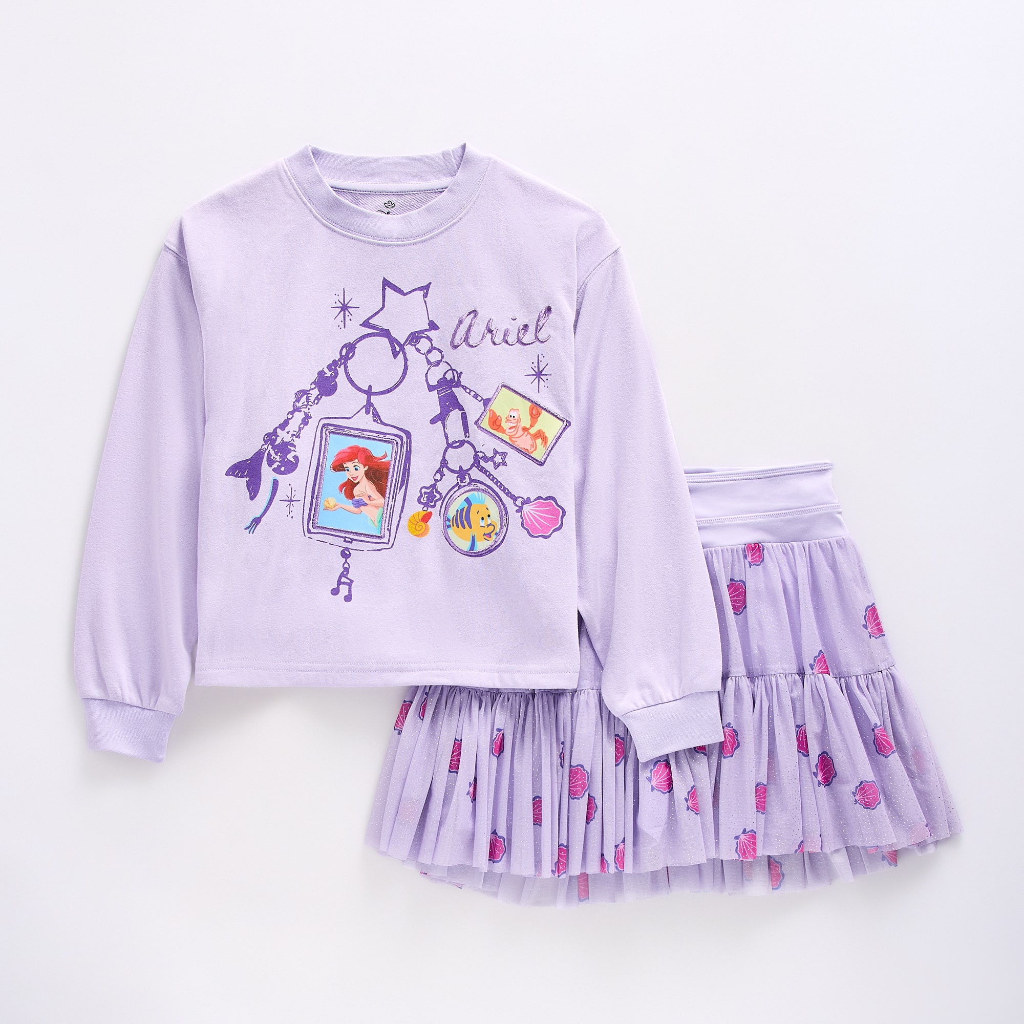 Disney Collection Little & Big Kid Girls 2-pc. The Mermaid Skort Set