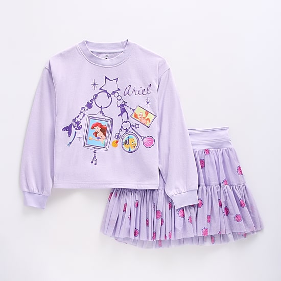 Disney Collection Little & Big Kid Girls 2-pc. The Little Mermaid Skort Set