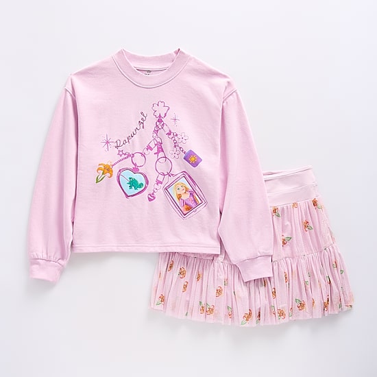 Disney Collection Little & Big Kid Girls 2-pc. Rapunzel Skort Set