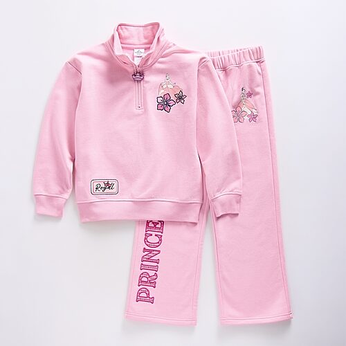 Disney Collection Little & Big Kid Girls Princess 2-pc. Pant Set, 9/10, Pink