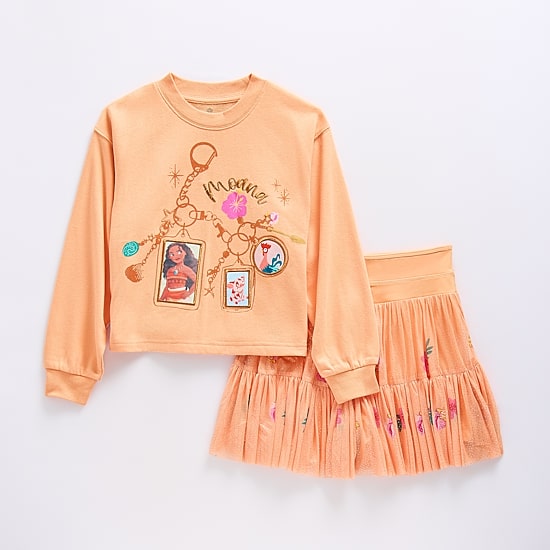Disney Collection Little & Big Kid Girls 2-pc. Moana Skort Set