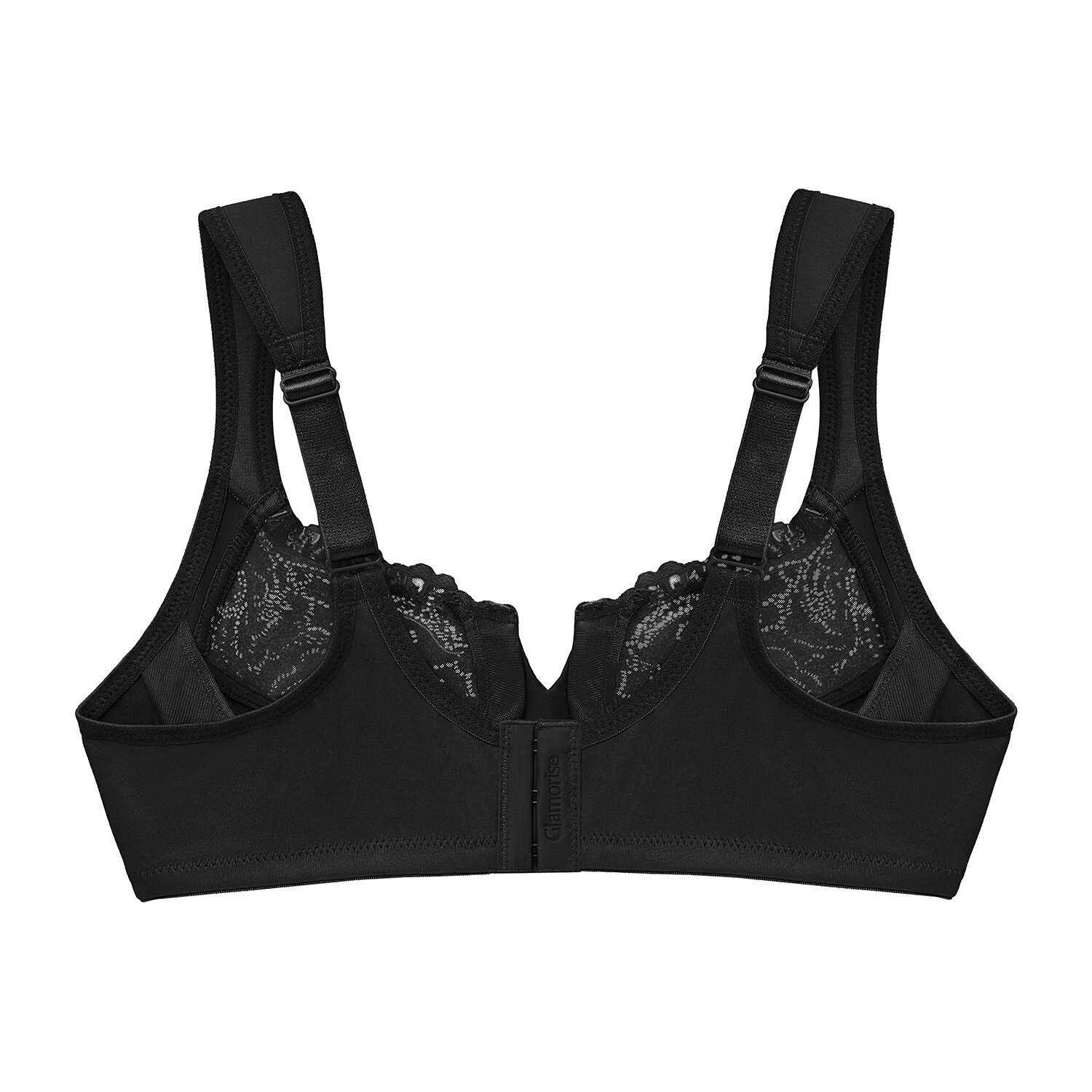 Glamorise Low Cut WonderWire® Lace Underwire Bra- 1240