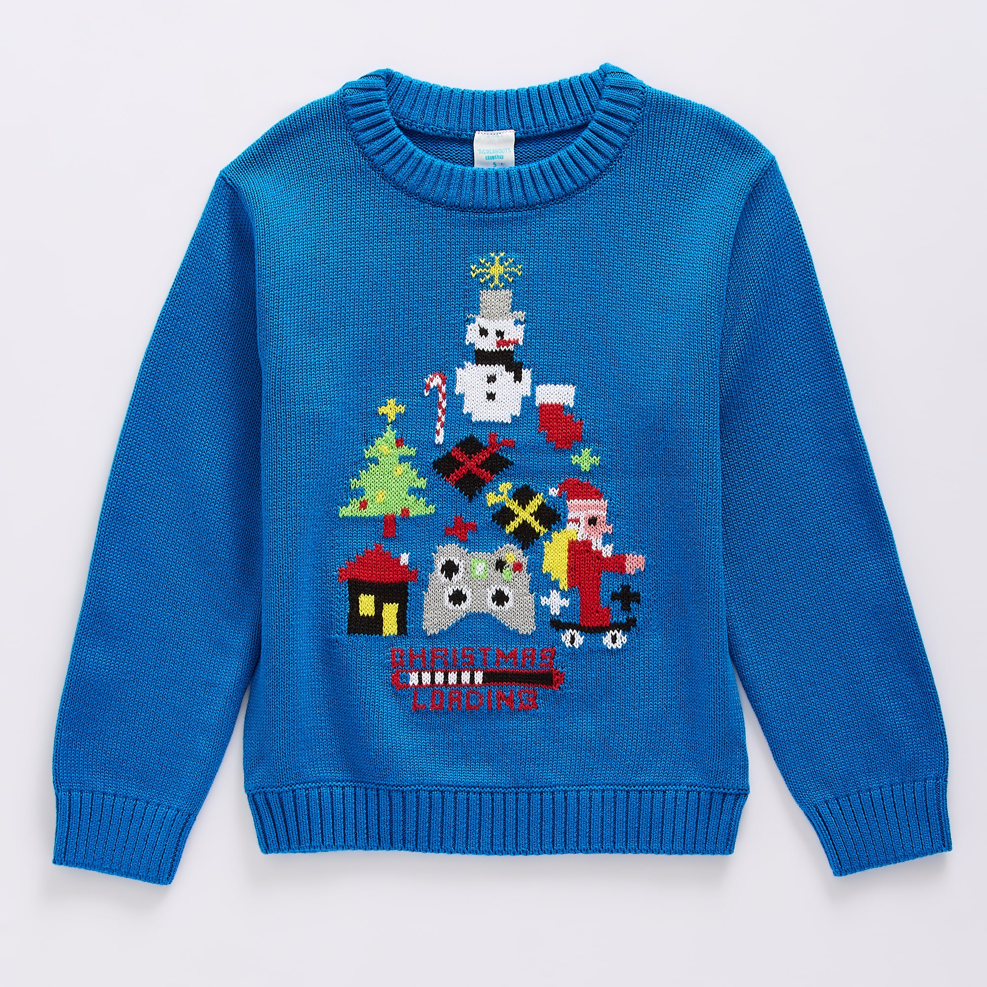 Thereabouts Little Boys Crew Neck Long Sleeve Pullover Sweater