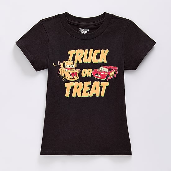 Disney Collection Boys Crew Neck Short Sleeve Regular Fit Cars Graphic T-Shirt