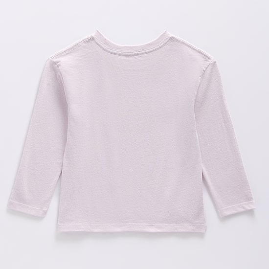 Toddler Girls Crew Neck Long Sleeve Regular Fit Minnie Mouse Graphic T-Shirt