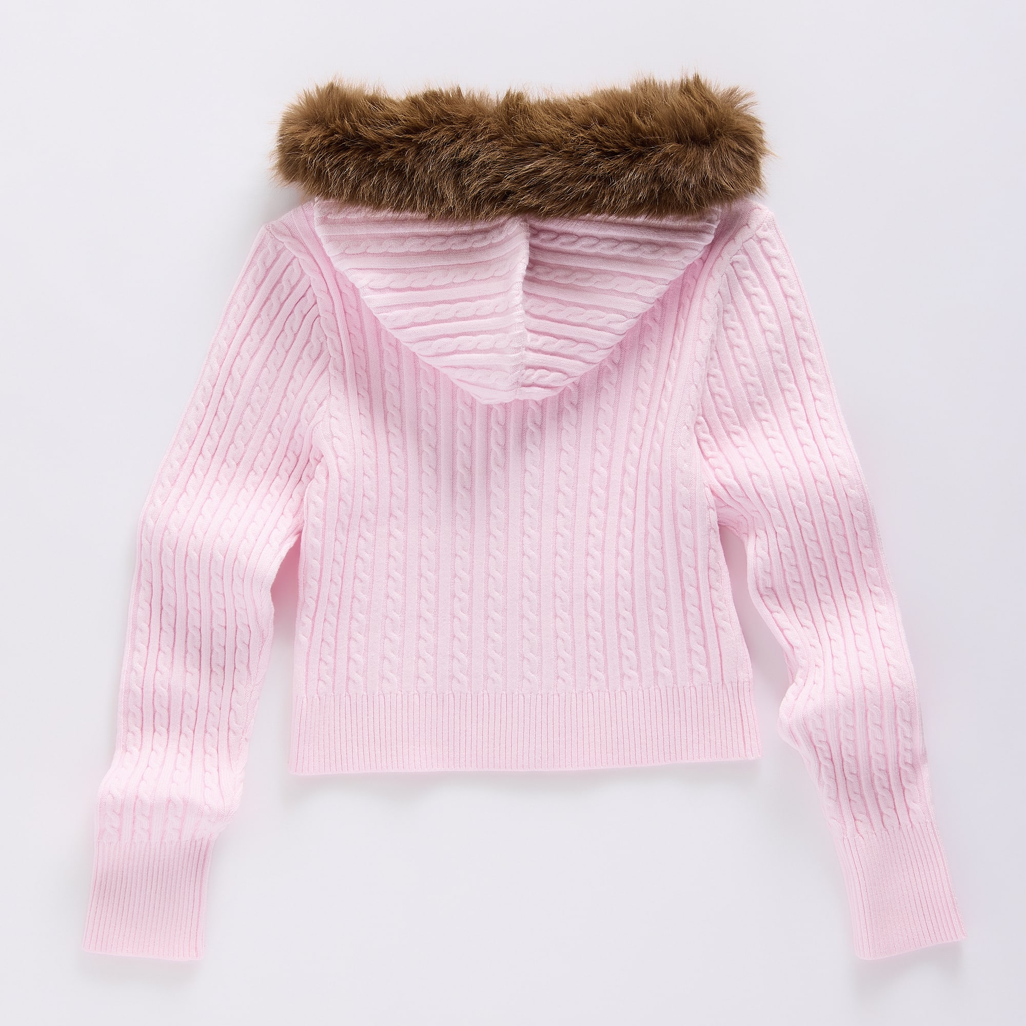 Thereabouts Little & Big Kid Girls Hooded Long Sleeve Layered Sweater