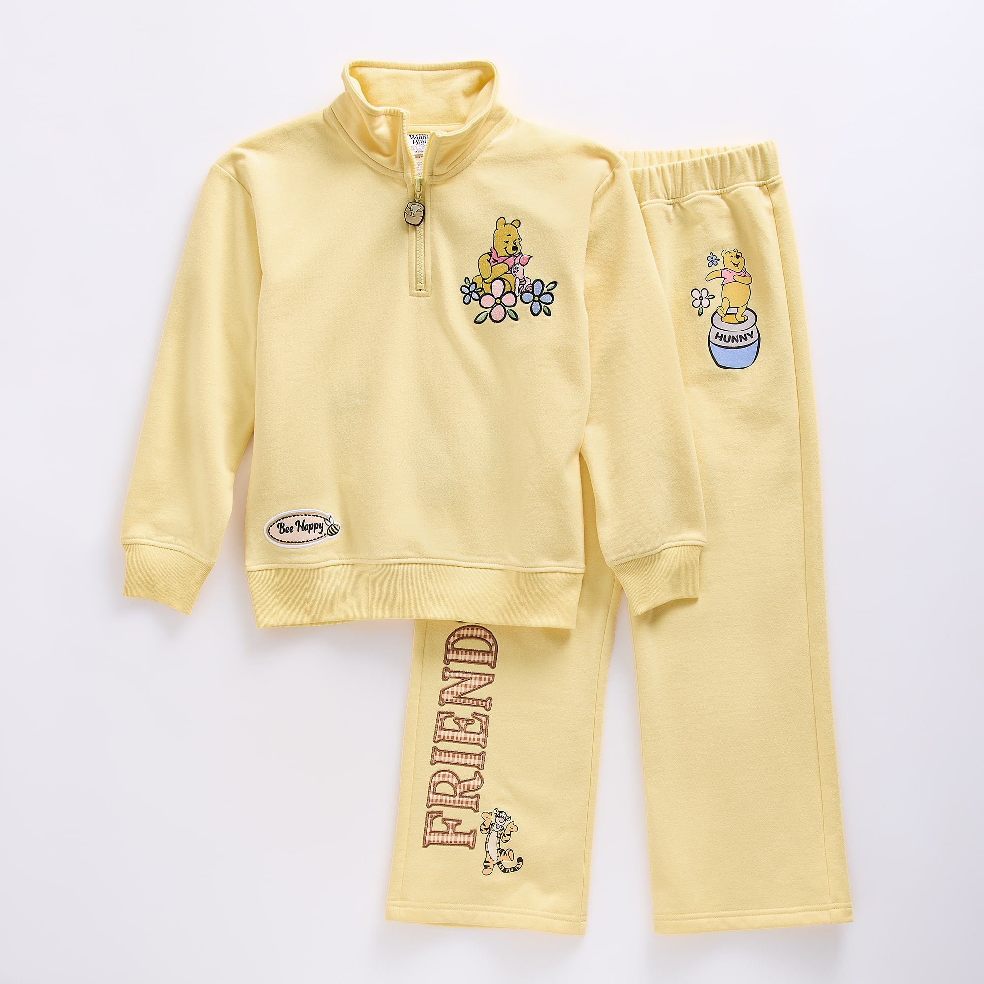 Disney Collection Little & Big Kid Girls Winnie The Pooh 2-pc. Pant Set