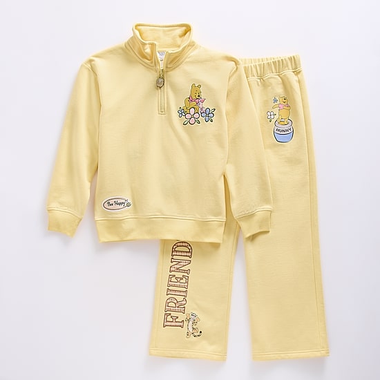 Disney Collection Little & Big Kid Girls Winnie The Pooh 2-pc. Pant Set