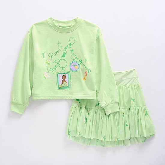 Disney Collection Little & Big Kid Girls 2-pc. Tiana Skort Set