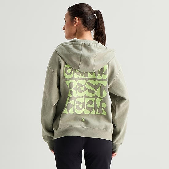 Xersion Graphic Womens Long Sleeve Zipper Active Tall Hoodie