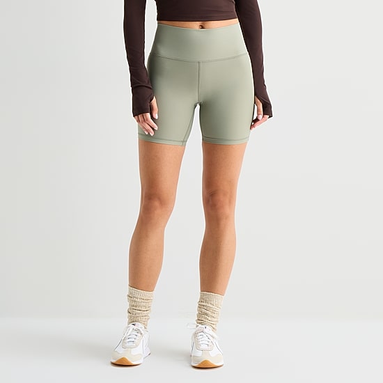 Xersion EverContour+ Womens 6" High Rise Quick Dry Bike Short