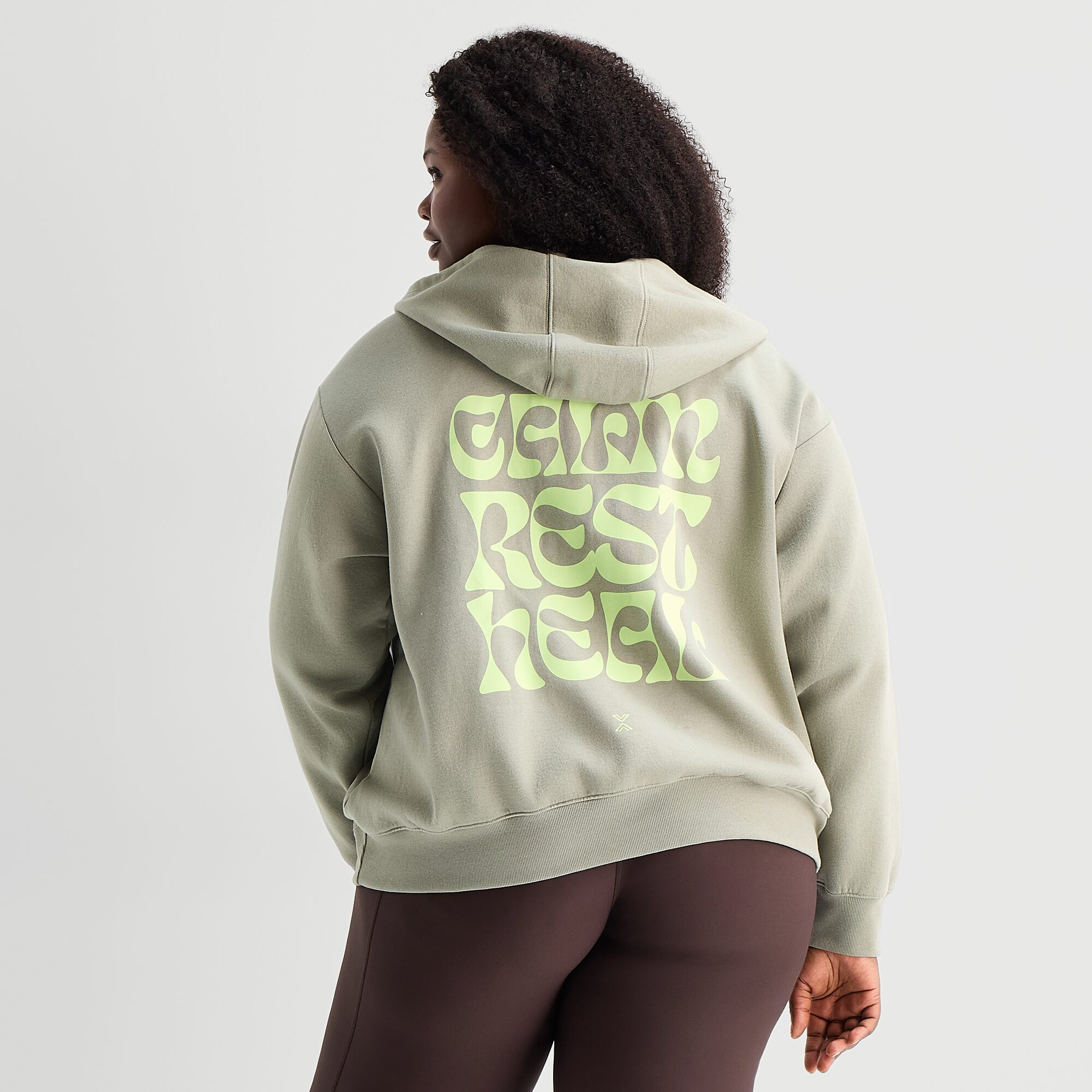 Xersion Womens Long Sleeve Zipper Active Plus Hoodie