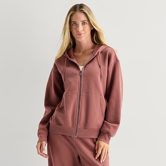 Xersion Womens Long Sleeve Zipper Active Hoodie