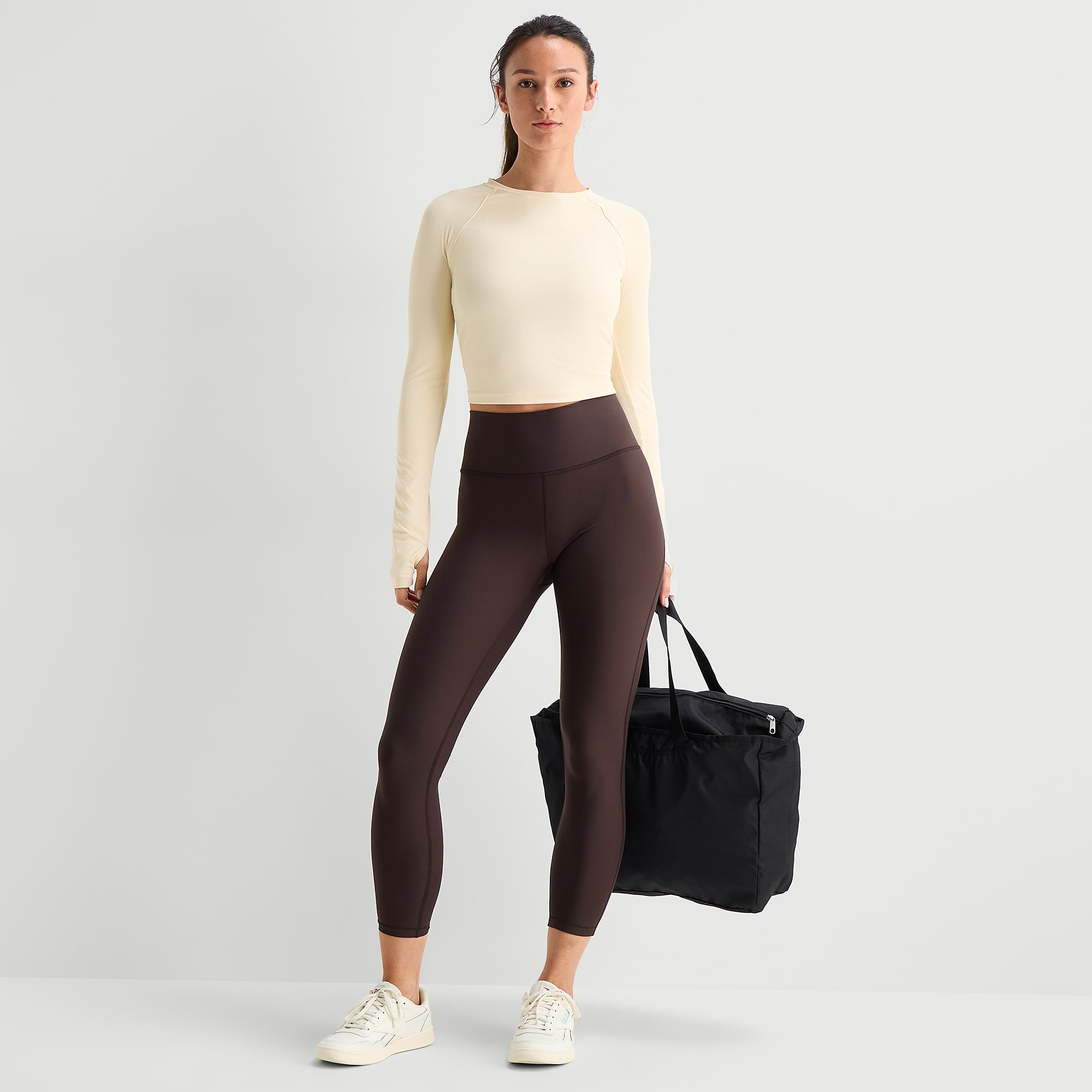 Xersion EverContour+ Womens Moisture Wicking High Rise 25" 7/8 Ankle Legging