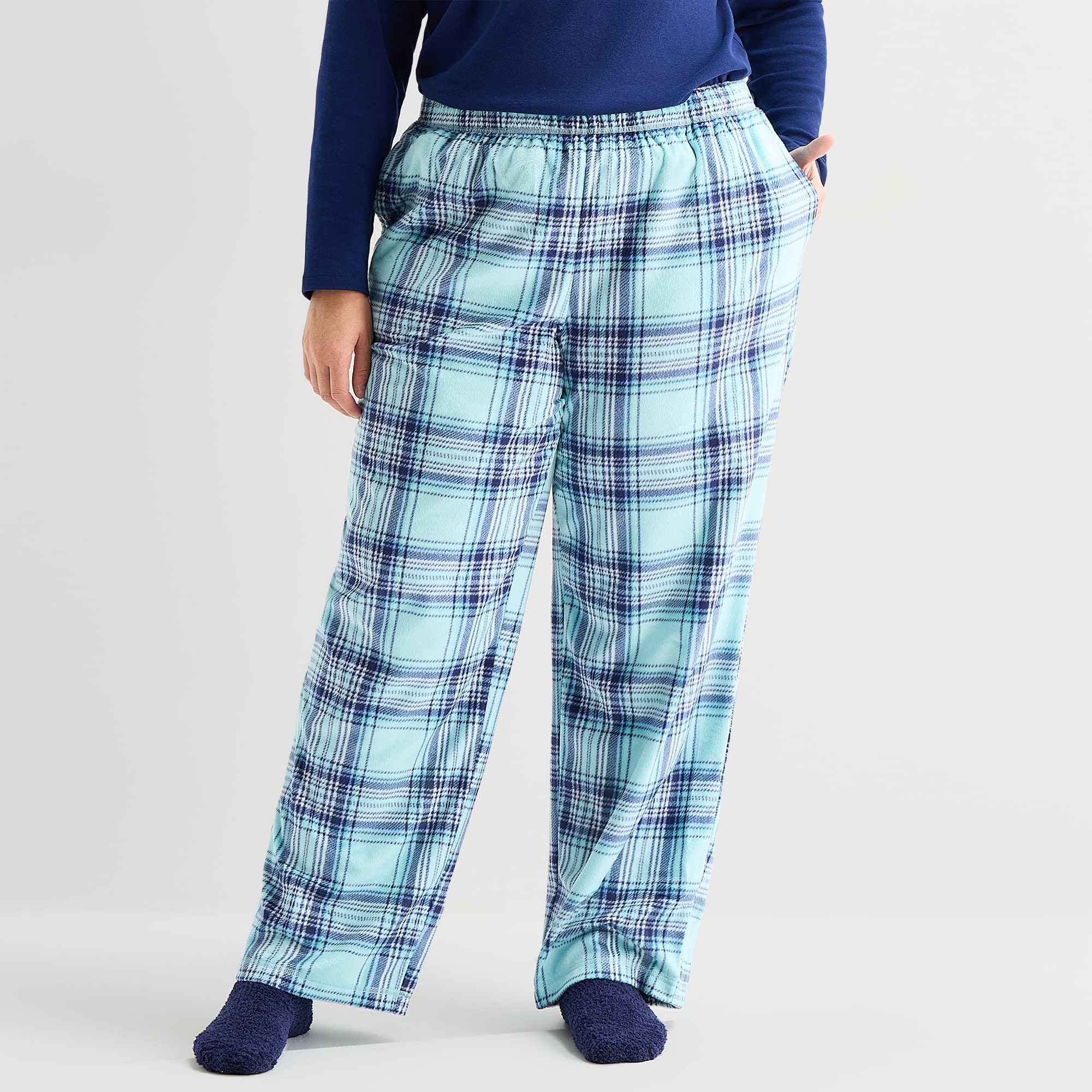 Sleep Chic Womens Fleece 2-pc. Pajama Pants