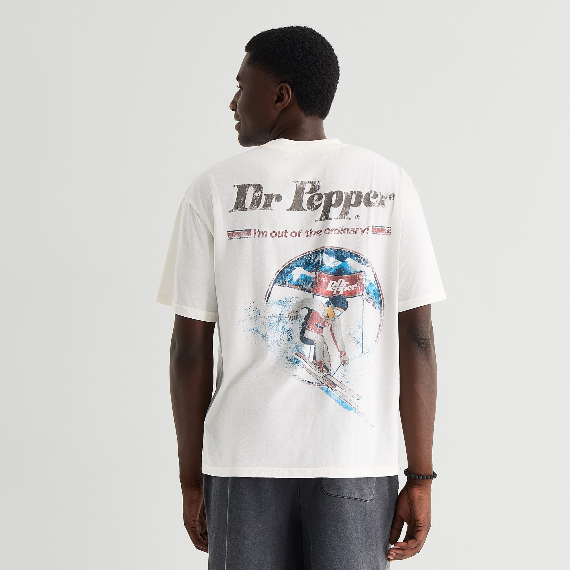 Dr Pepper Mens Crew Neck Short Sleeve Regular Fit Graphic T-Shirt