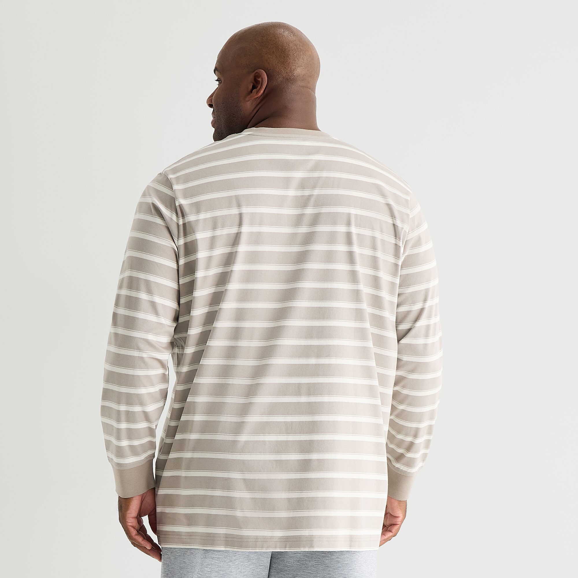 Stylus Mens Crew Neck Long Sleeve Big and Tall T-Shirt