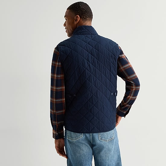 mutual weave Mens Midweight Quilted Vest