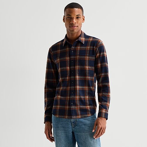 Mutual Weave Mens Shirt Jacket In Blue