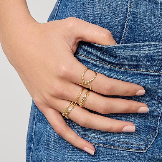 Gold Addiction Womens 10K Gold Band