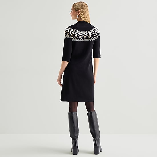 Maia Womens Short Sleeve Sweater Dress