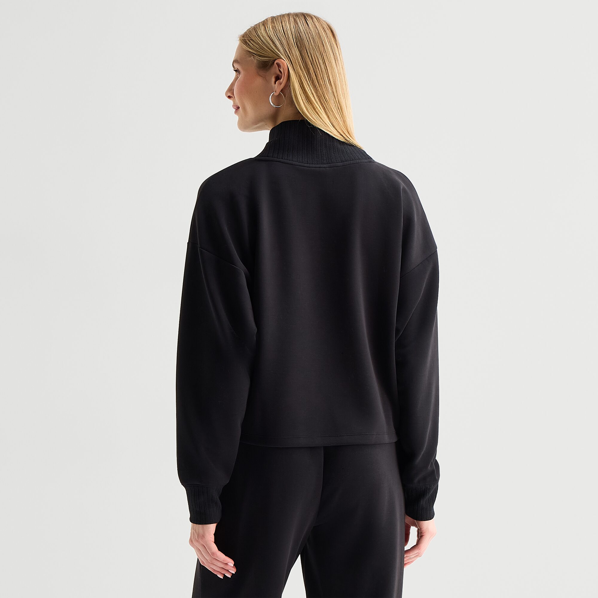 Stylus Womens Mock Neck Long Sleeve Pullover Sweater
