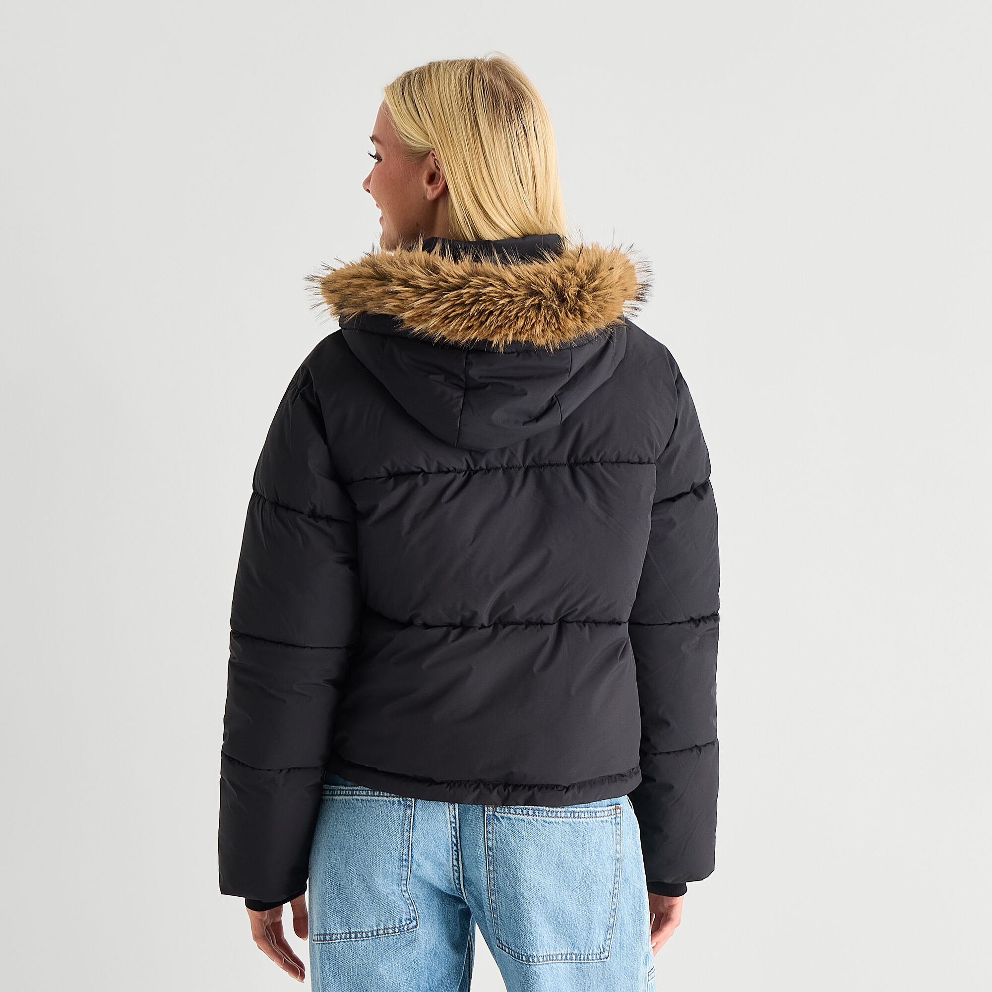 Arizona Womens Juniors Extra Weight Puffer Jacket