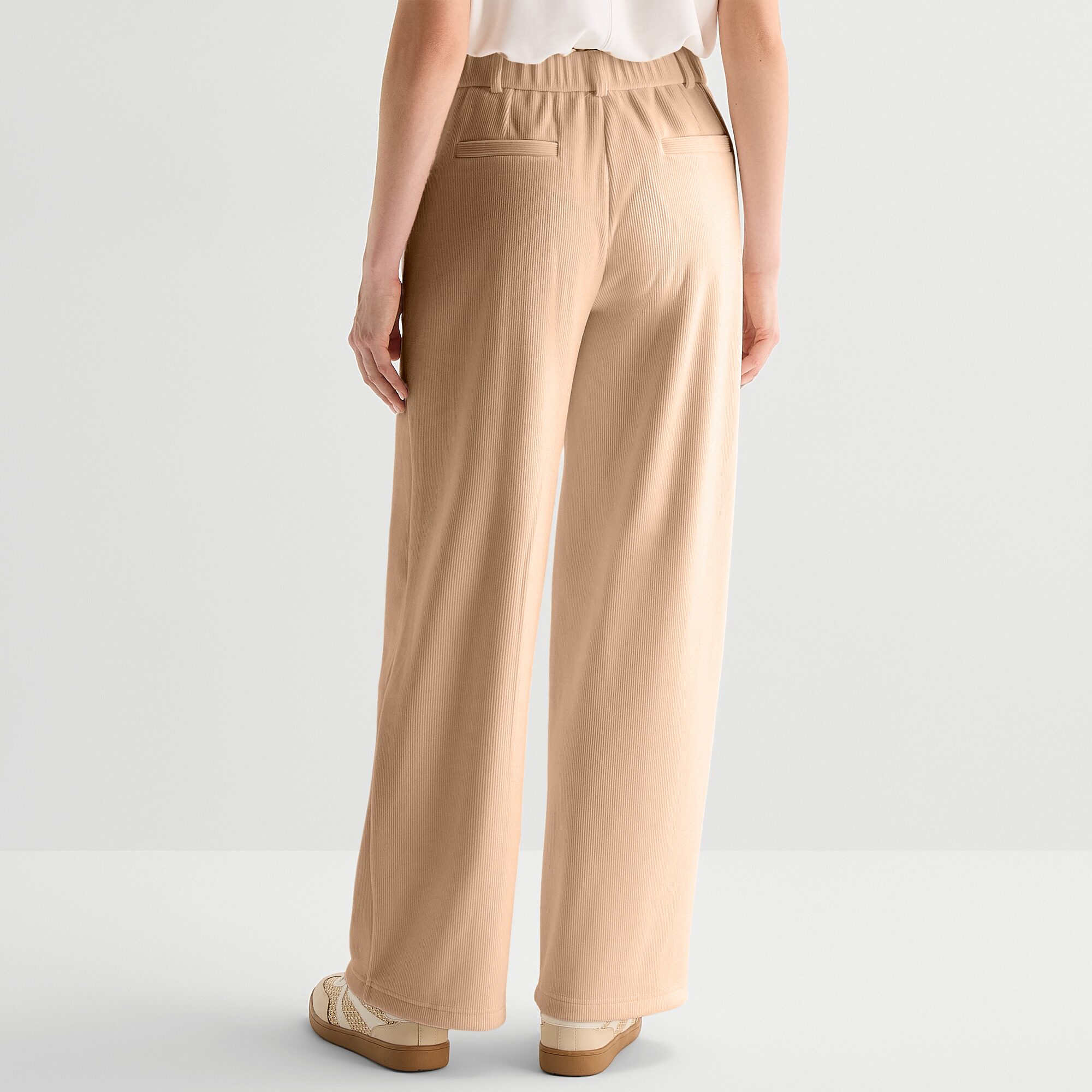 Stylus Womens Wide Leg High Rise Trouser