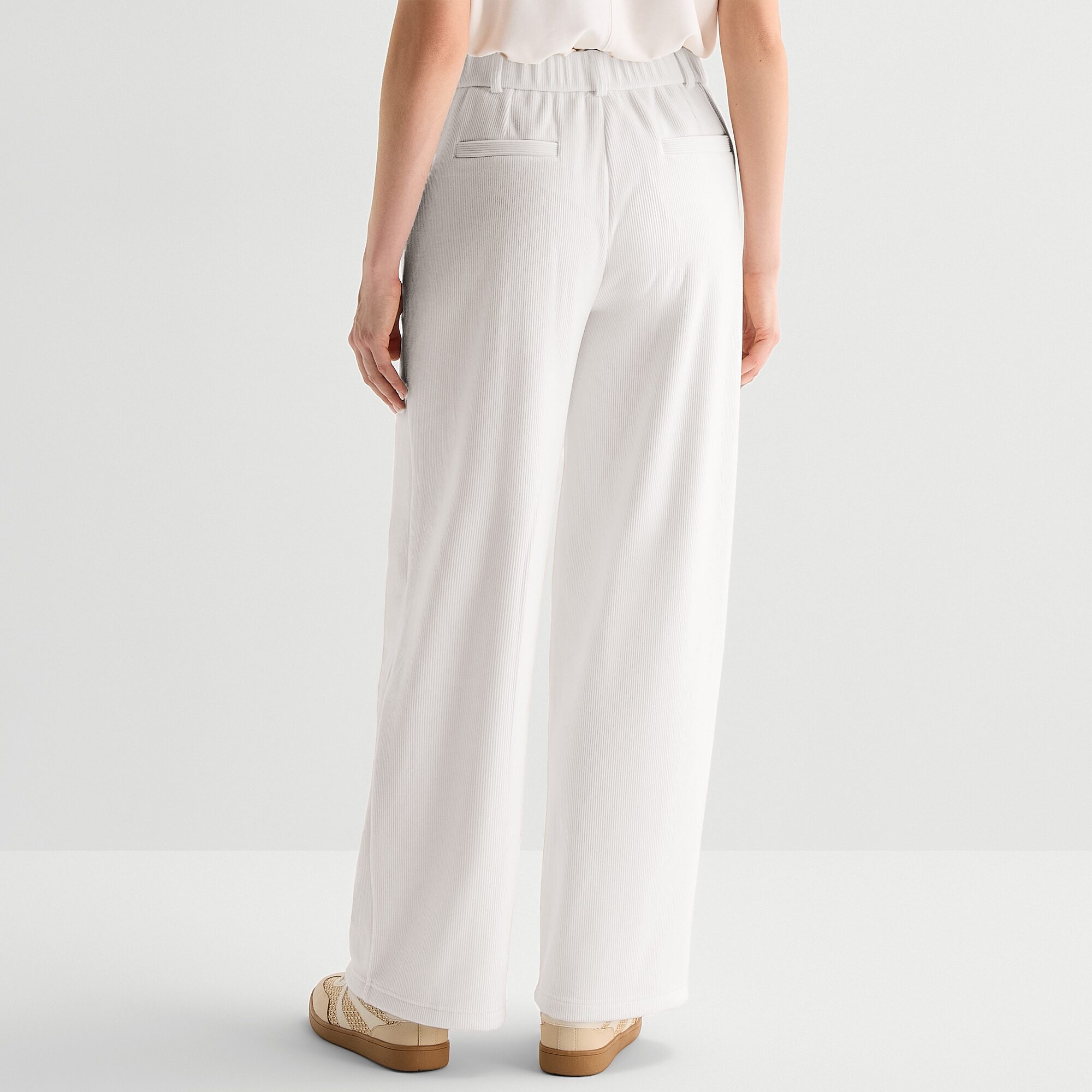 Stylus Womens Wide Leg High Rise Trouser