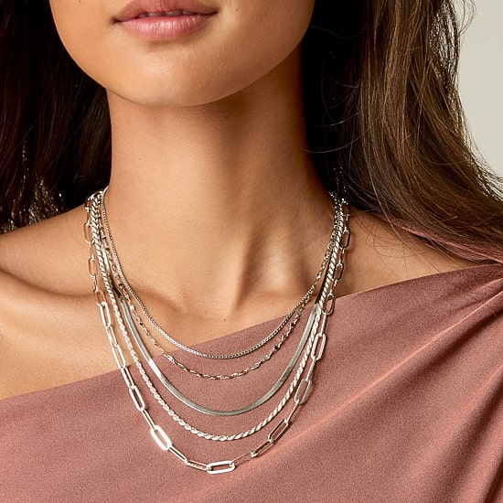 Made in Italy Unisex Adult Sterling Silver 20 Inch Rope Chain Necklace