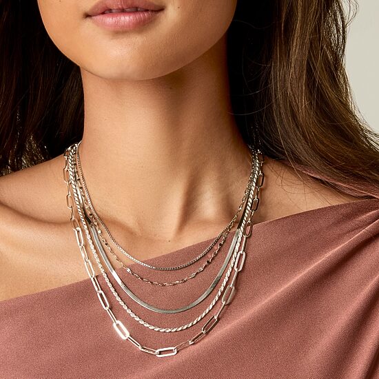 Made in Italy Unisex Adult Sterling Silver 20 Inch Box Chain Necklace