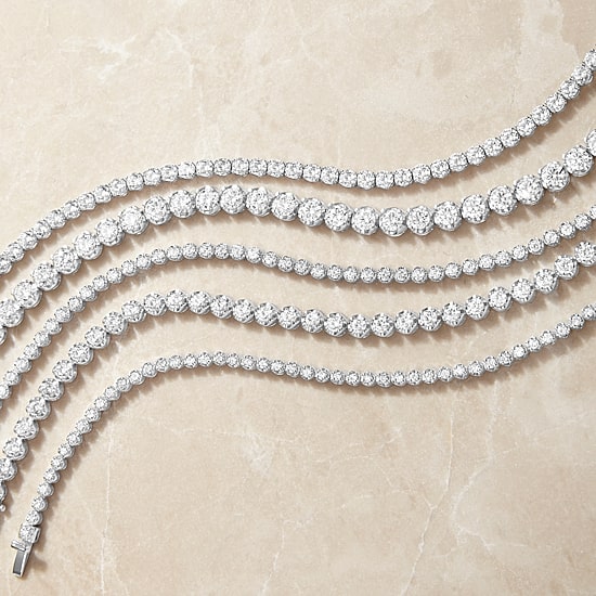 (G-H / Si2-I1) Womens 2 CT. T.W. Lab Grown White Diamond Sterling Silver 7.25 Inch Tennis Bracelet