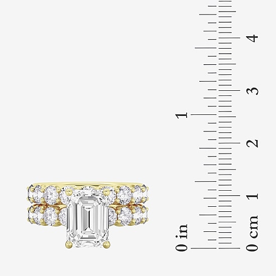 Signature By Modern Bride (F / Vs2) Womens 7 7/8 Ct. T.W. Lab Grown White Diamond 14K Gold Side Stone Bridal Set